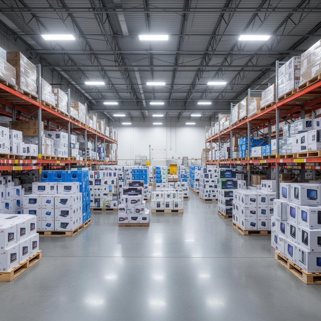 Electronics wholesale warehouse international trading